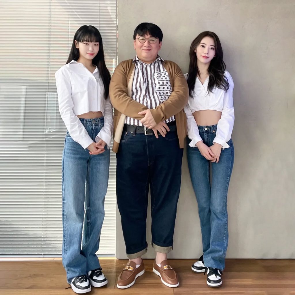 방시혁과 사OO, 김OO 사진 2