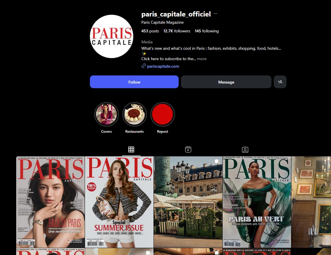 다니엘 Paris CAPITALE 매거진 표지