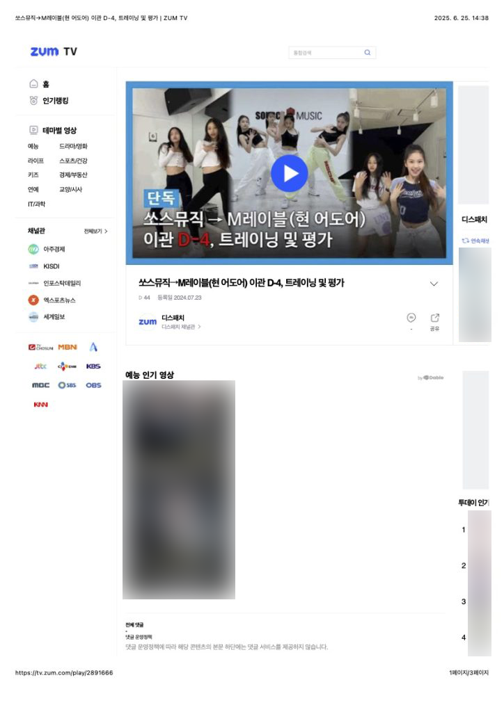N팀현 뉴진스 데뷔 평가 영상